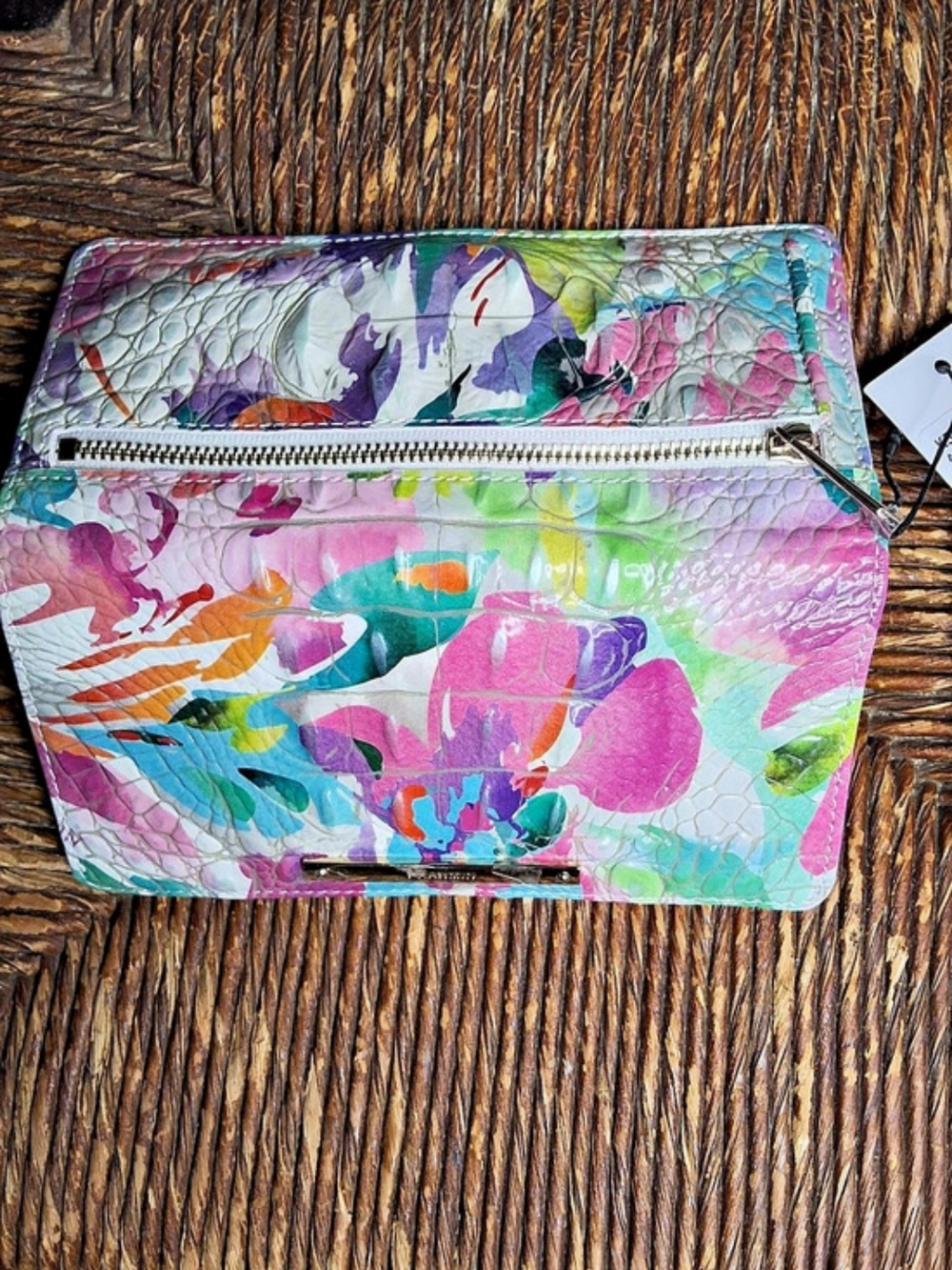 Brahmin Ady Wallet in Pink & Multicolor Daylily Melbourne - Picture 3 of 5